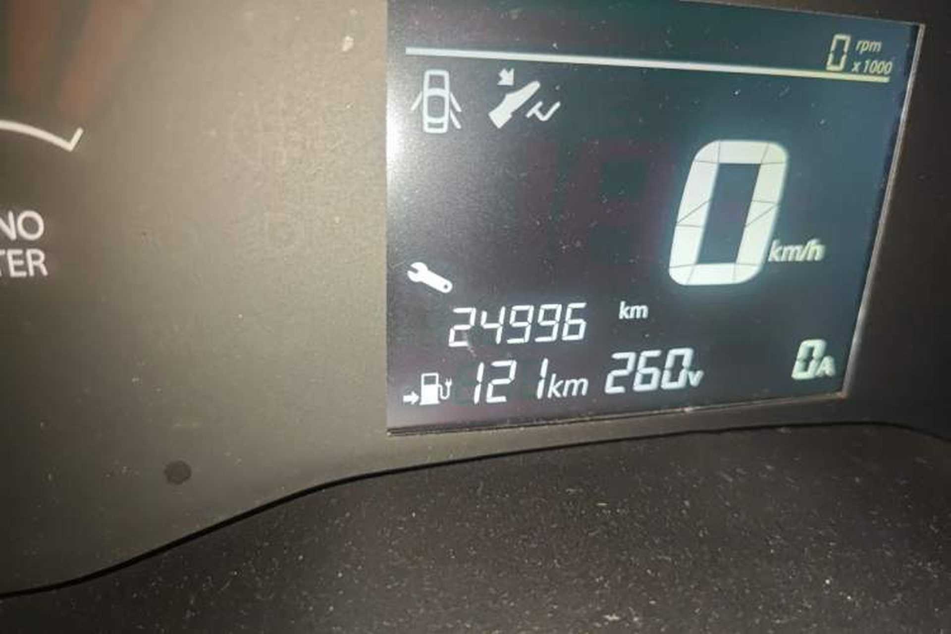 Used Venucia e30 2021 Elite Edition Odometer Close Up