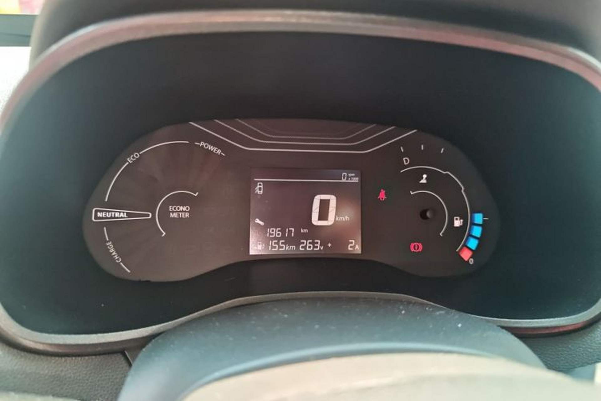Used Venucia e30 2021 Elite Edition Odometer Close Up