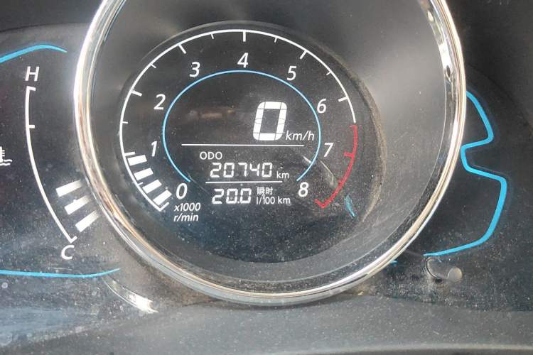Used Venucia M50V 2019 1.5L Manual Comfort Edition Odometer Close Up