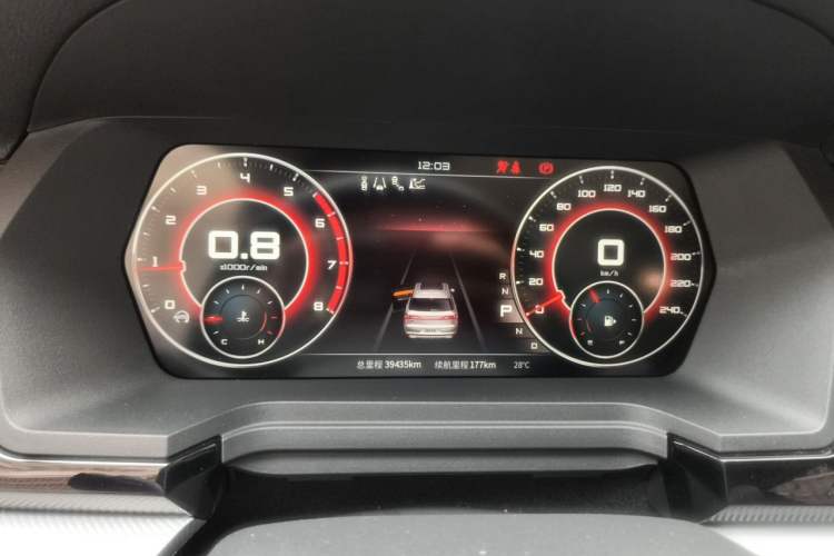 Used Venucia Star 2020 260T Automatic 48V Mild Hybrid Turbocharged Starry Edition Instrument Cluster