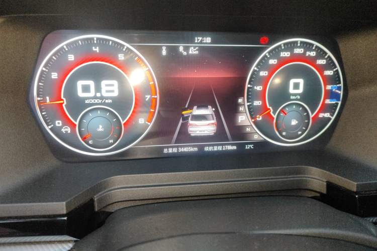 Used Venucia Star 2020 260T Automatic 48V Mild Hybrid Turbocharged Starry Edition Odometer Close Up
