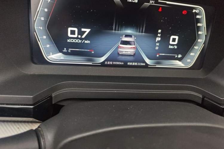 Used Venucia Star 2020 260T Automatic XingShang Edition Odometer Close Up
