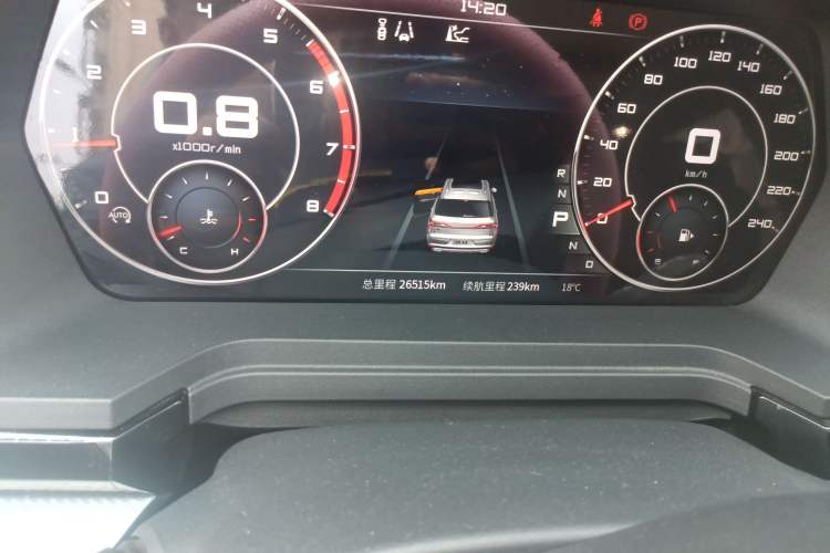 Used Venucia Star 2021 260T Automatic 48V Mild Hybrid Turbocharged Star Achieve Edition Odometer Close Up