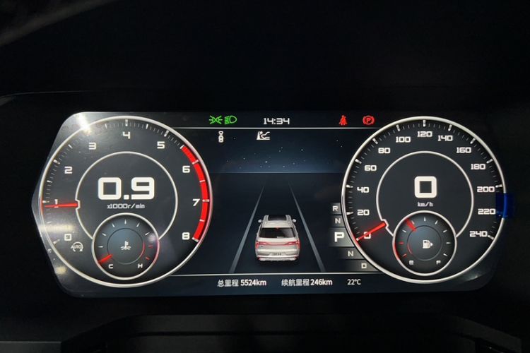 Used Venucia Star 2021 260T Automatic 48V Mild Hybrid Turbocharged Star Achieve Edition Odometer Close Up