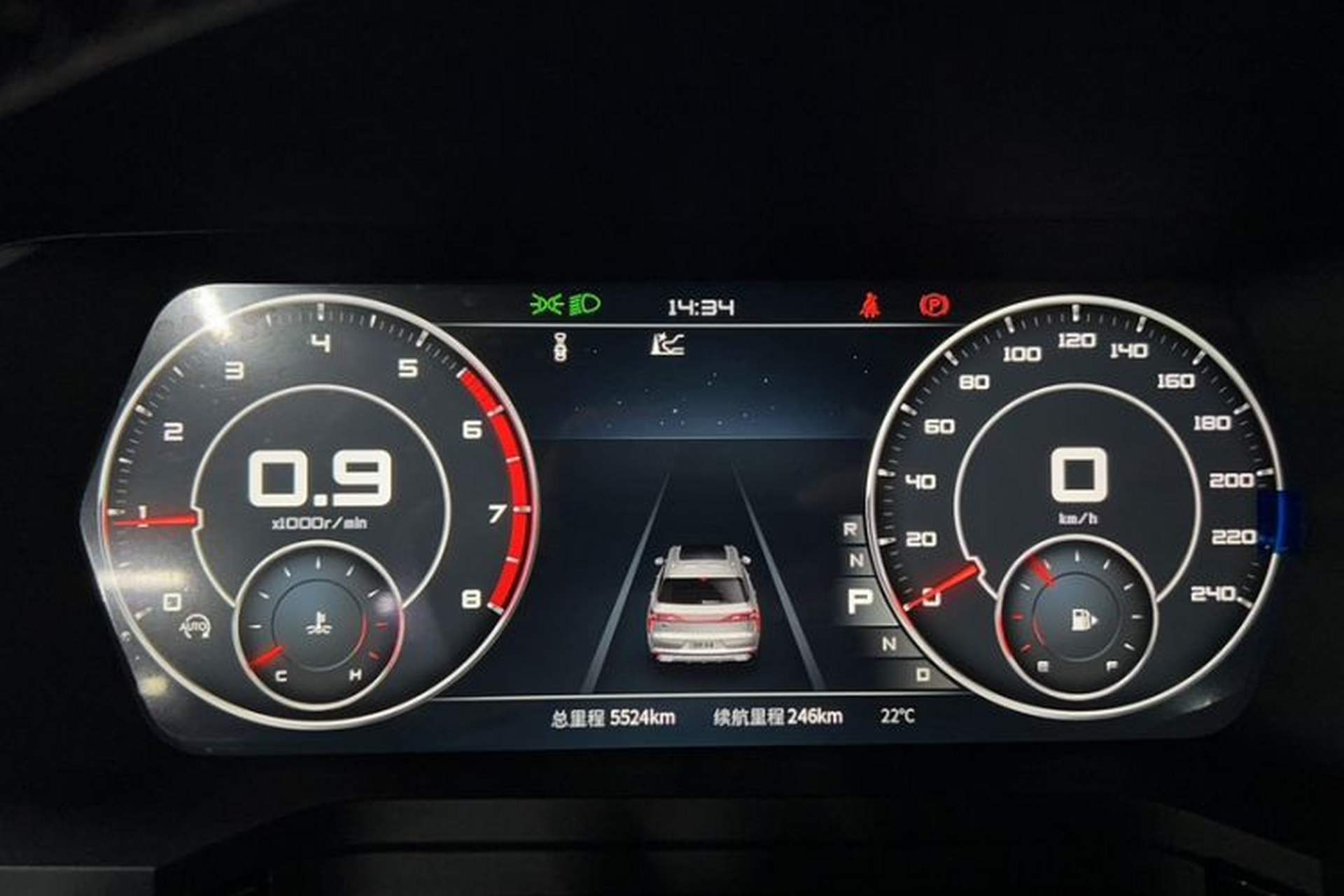 Used Venucia Star 2021 260T Automatic 48V Mild Hybrid Turbocharged Star Achieve Edition Odometer Close Up