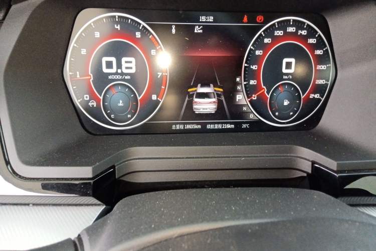Used Venucia Star 2021 260T Automatic 48V Mild Hybrid Turbocharged Star Achieve Edition Odometer Close Up