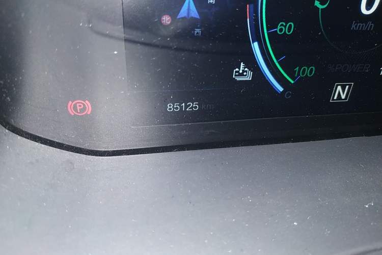 Used Venucia T60EV 2020 AI Flagship Model Odometer Close Up