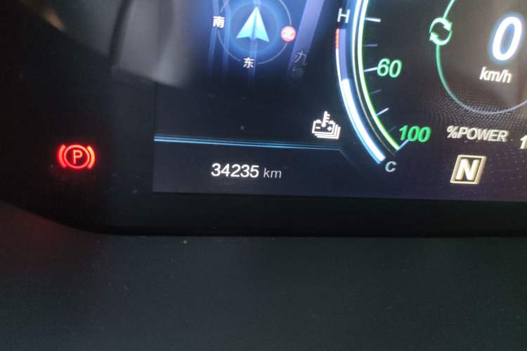 Used Venucia T60EV 2020 AI Flagship Model Odometer Close Up