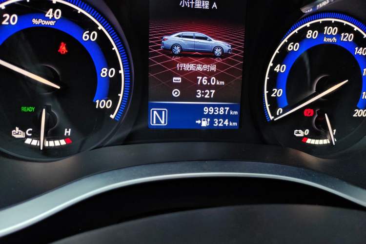 Used Venucia D60EV 2019 High-Range Deluxe Edition Odometer Close Up