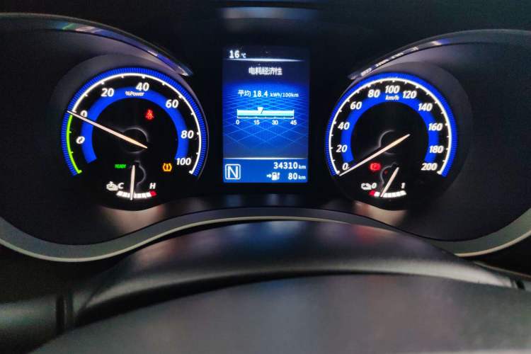 Used Venucia D60EV 2020 Standard Range Smart Drive Edition Odometer Close Up