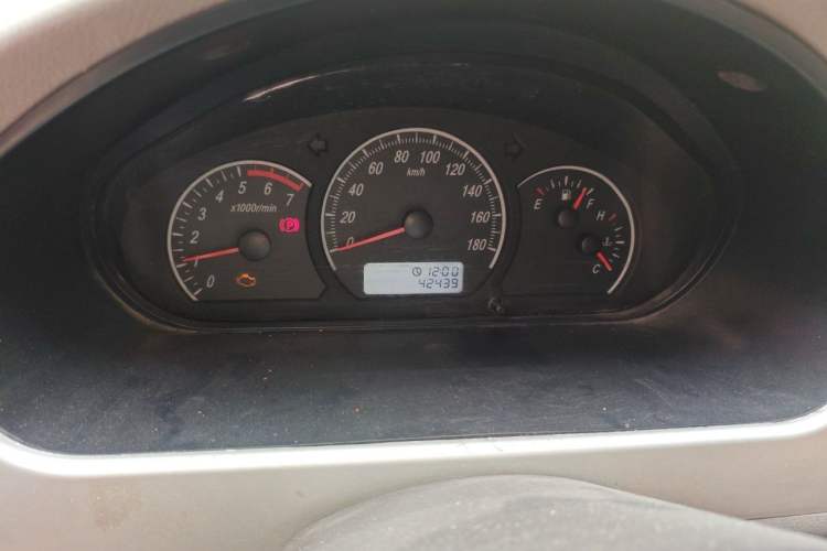 Used Victory V1 2014 1.2L Comfort Model Odometer Close Up