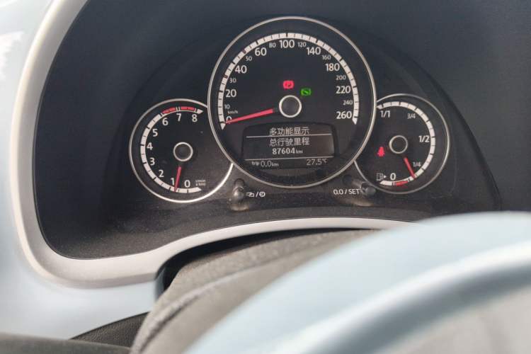 Used Volkswagen Beetle  Odometer Close Up