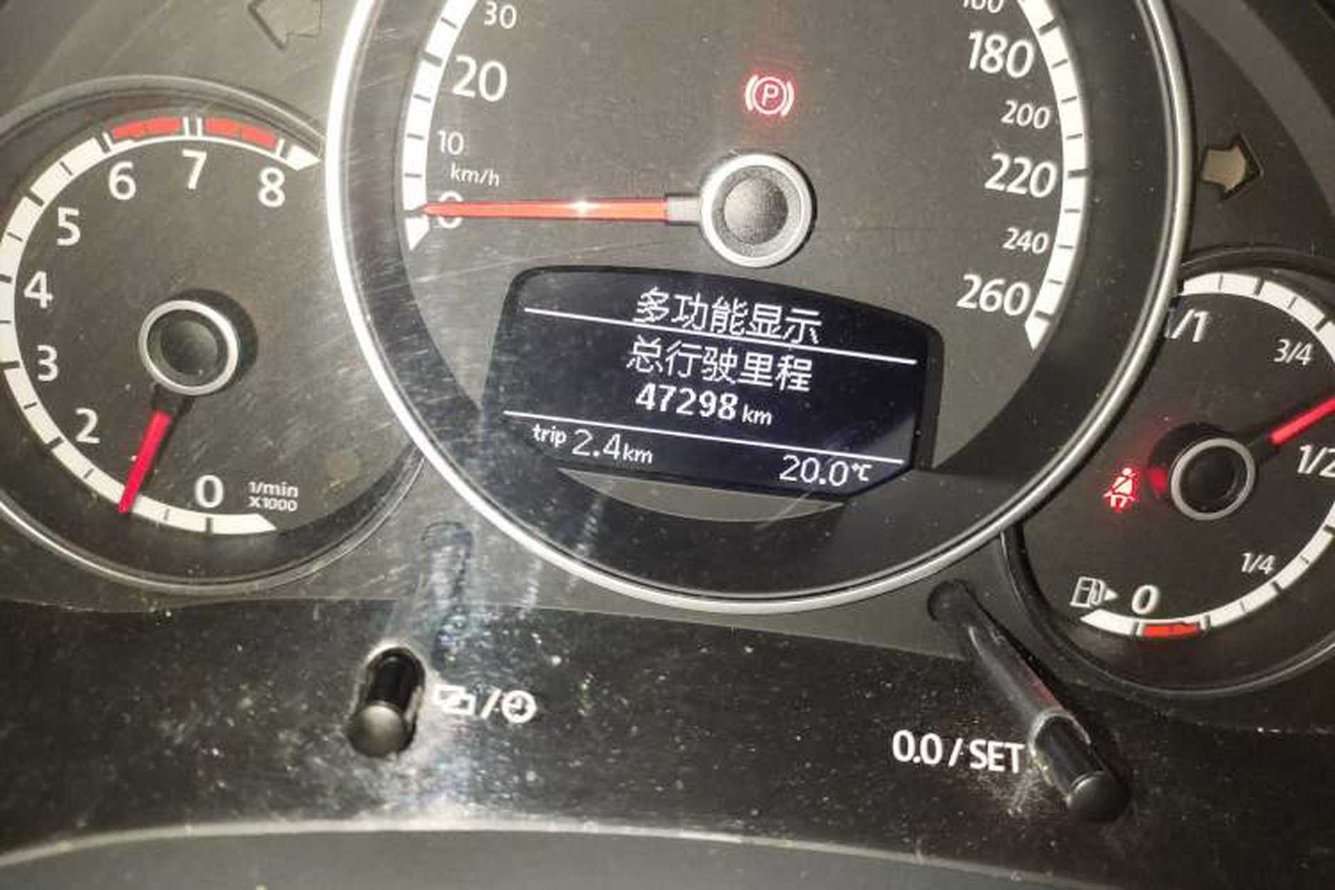 Used Volkswagen Beetle 2015 280TSI Odometer Close Up