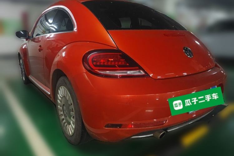 Used Volkswagen Beetle 2018 180TSI Joyful Orange Edition Rear Left 45 Deg
