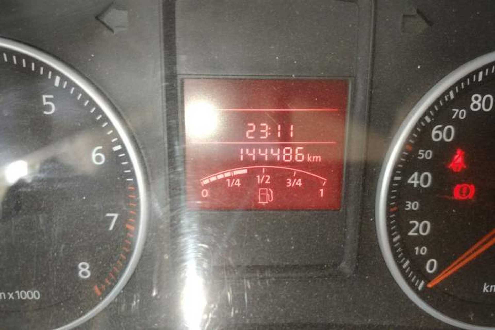 Used Volkswagen Bora 2008 1.6L Manual Fashion Model Odometer Close Up