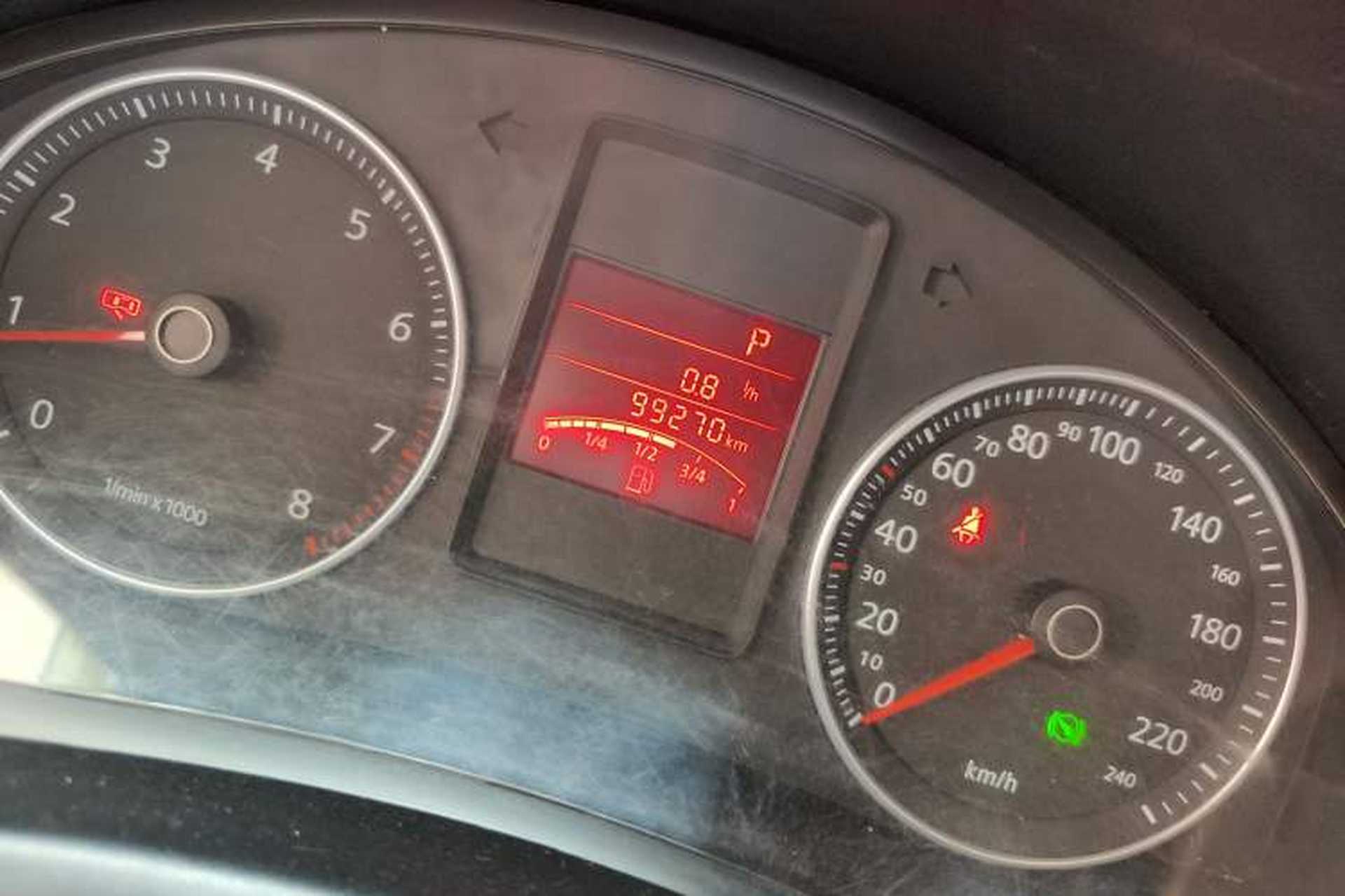 Used Volkswagen Bora 2008 1.6L Automatic Fashion Edition Odometer Close Up