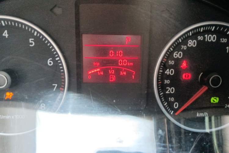 Used Volkswagen Bora 2011 1.6L Automatic Comfort Model Odometer Close Up