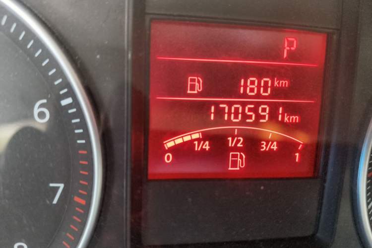 Used Volkswagen Bora 2011 1.6L Automatic Comfort Model Odometer Close Up