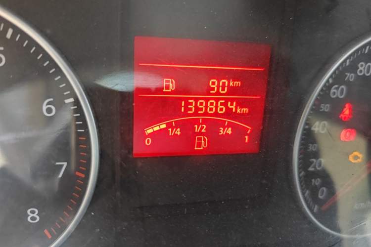 Used Volkswagen Bora 2012 1.6L Manual Comfort Model Odometer Close Up