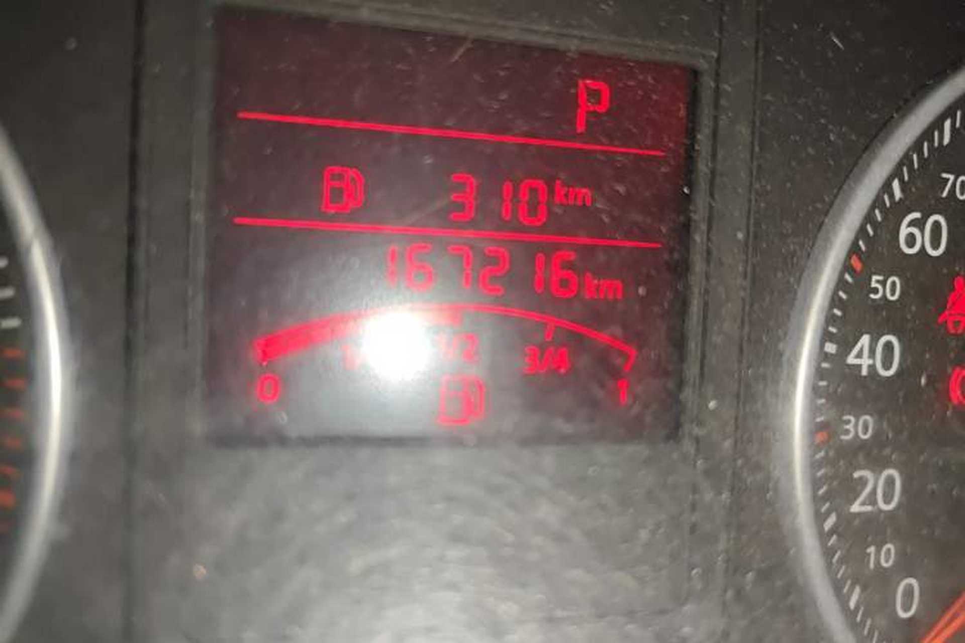 Used Volkswagen Bora 2012 1.6L Automatic Fashion Edition Odometer Close Up