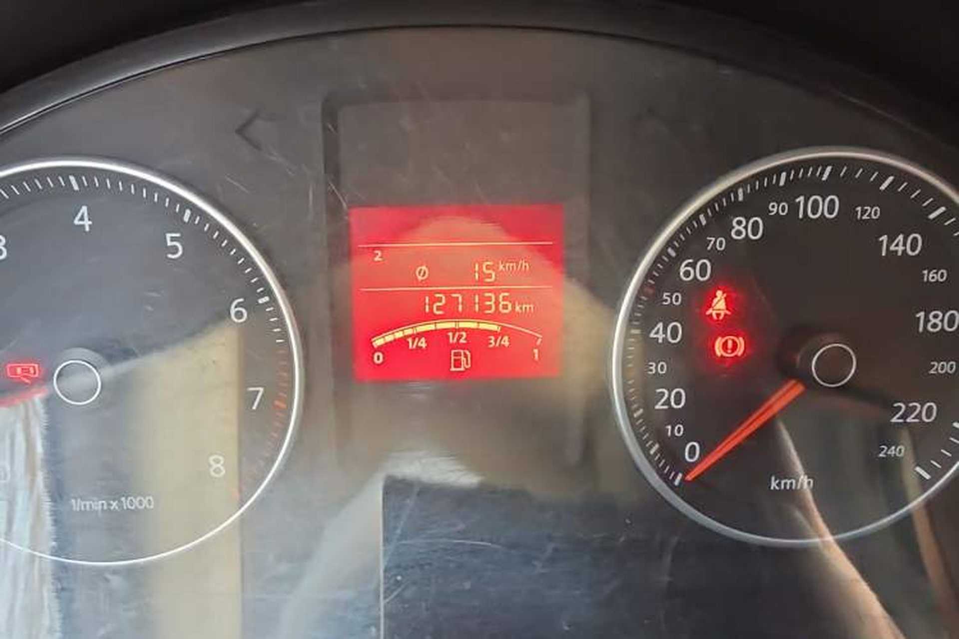 Used Volkswagen Bora 2012 1.6L Manual Comfort Model Odometer Close Up