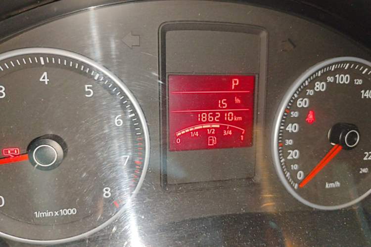 Used Volkswagen Bora 2012 1.6L Automatic Fashion Edition Odometer Close Up
