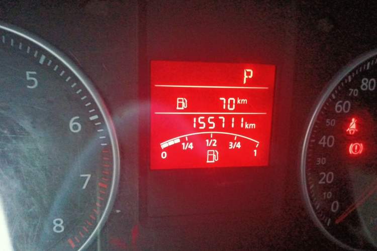 Used Volkswagen Bora 2012 1.6L Automatic Fashion Edition Odometer Close Up