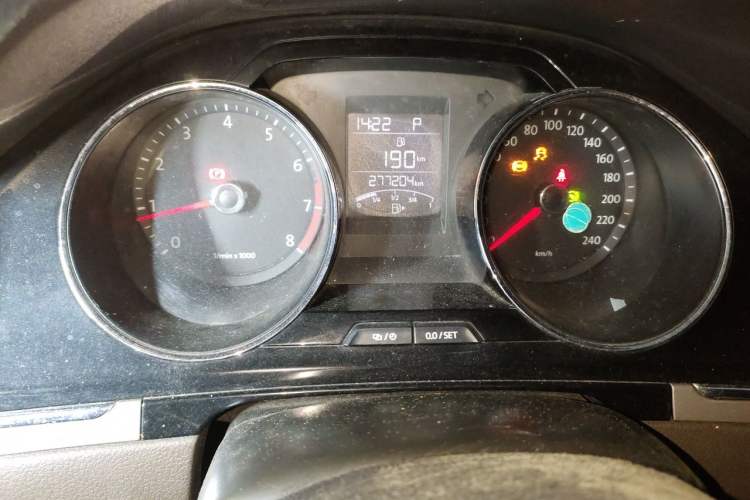 Used Volkswagen Bora 2013 1.6L Automatic Comfort Model Odometer Close Up