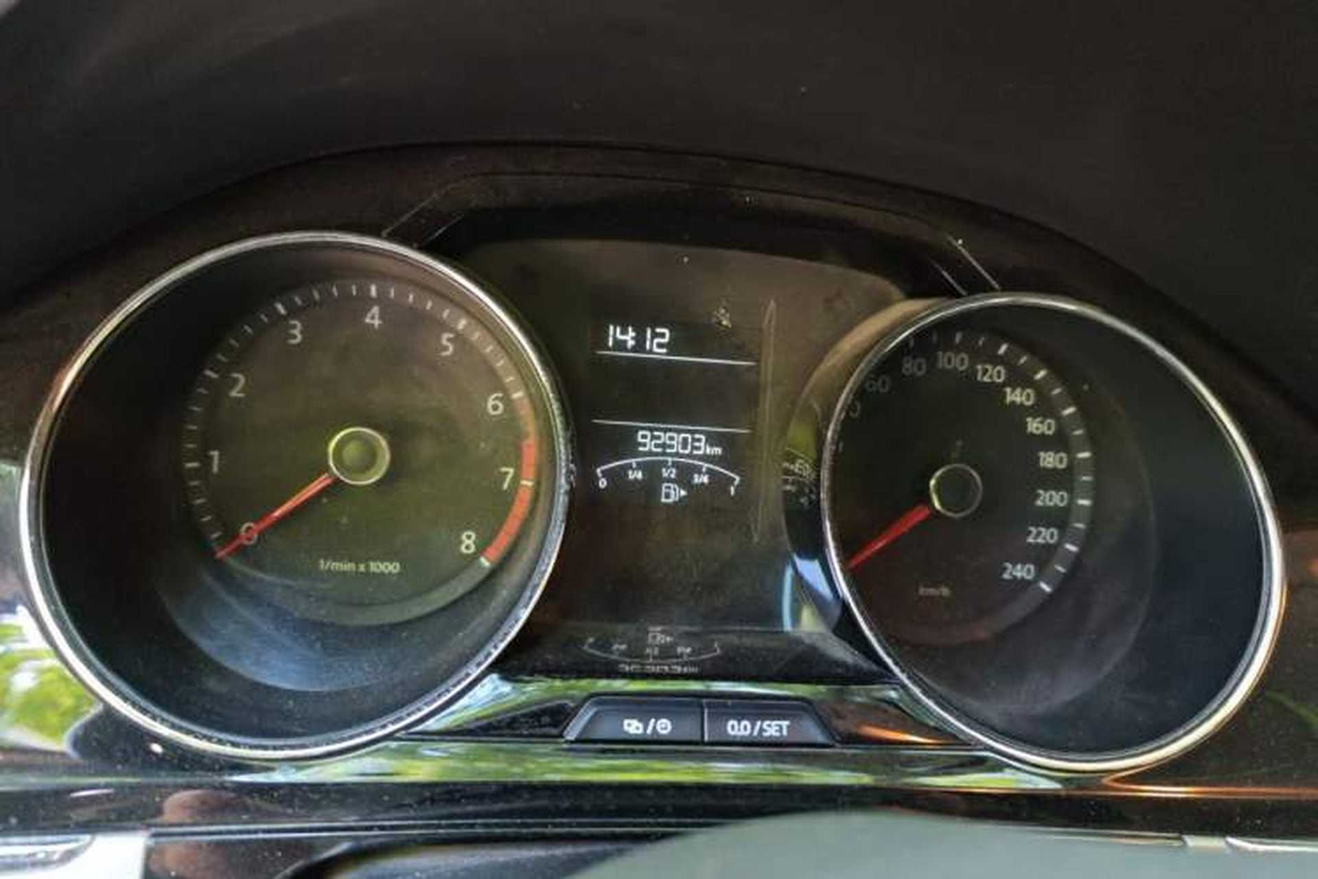 Used Volkswagen Bora 2013 1.6L Automatic Comfort Model Odometer Close Up