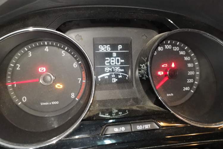 Used Volkswagen Bora 2013 1.6L Automatic Comfort Model Odometer Close Up