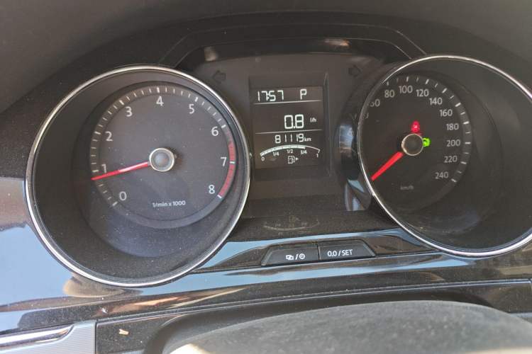Used Volkswagen Bora 2013 1.6L Automatic Comfort Model Odometer Close Up