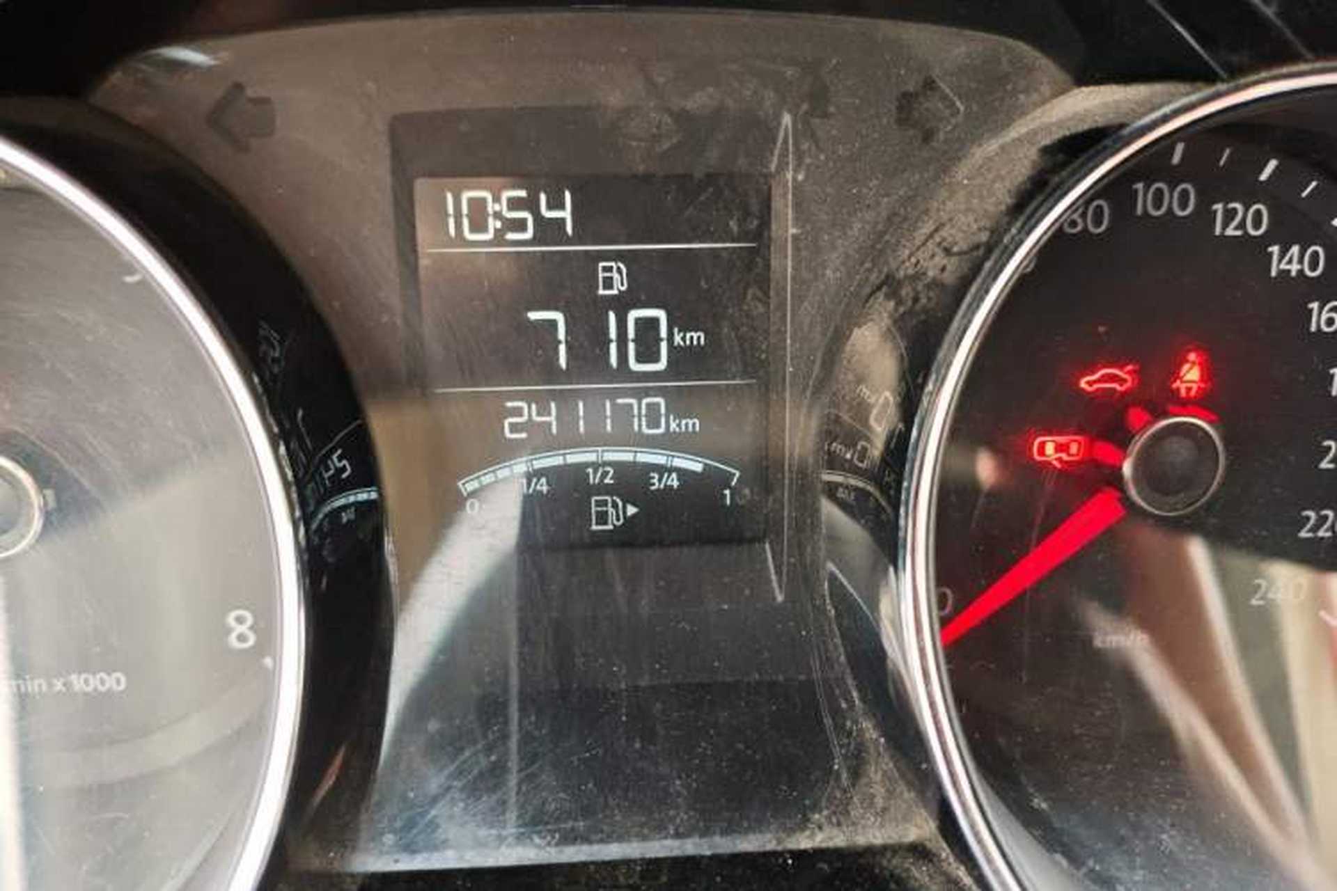 Used Volkswagen Bora 2013 1.6L Manual Comfort Model Odometer Close Up