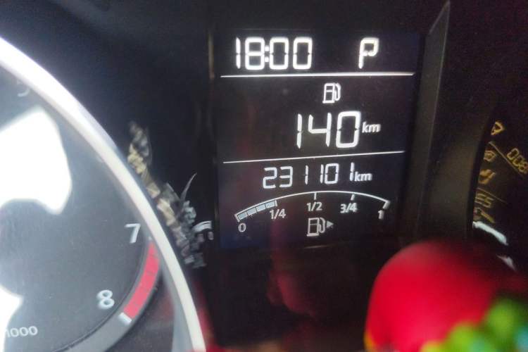 Used Volkswagen Bora 2014 1.6L Automatic Comfort Model Odometer Close Up