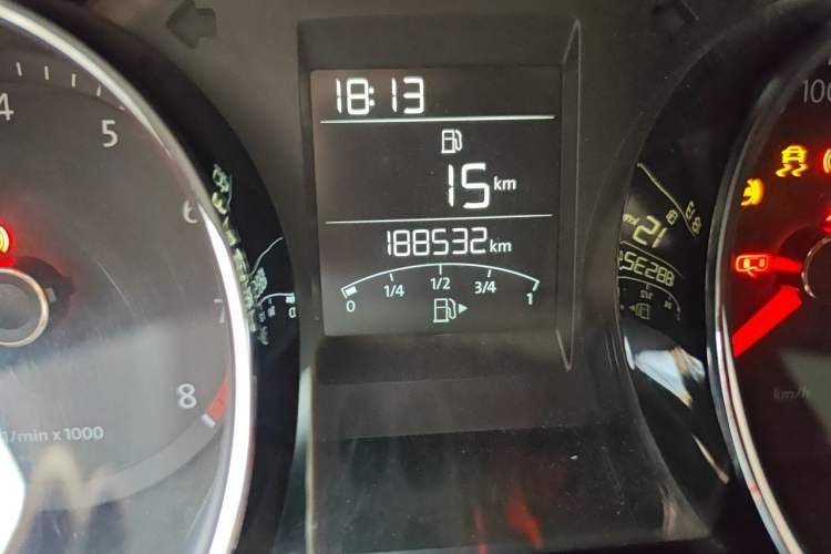 Used Volkswagen Bora 2014 1.6L Manual Comfort Model Odometer Close Up