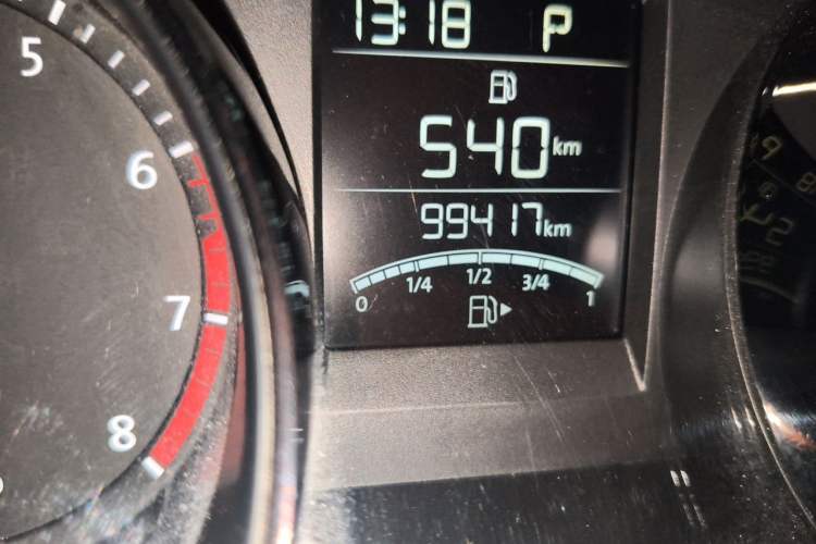Used Volkswagen Bora 2014 1.6L Automatic Comfort Model Odometer Close Up