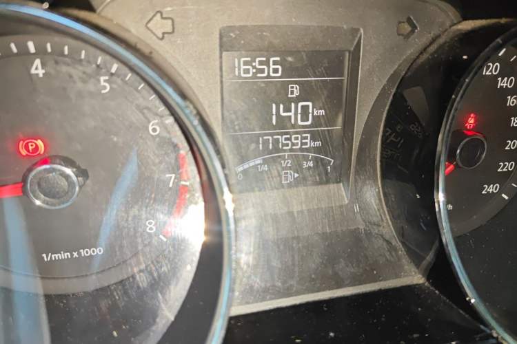 Used Volkswagen Bora 2014 1.6L Manual Comfort Model Odometer Close Up