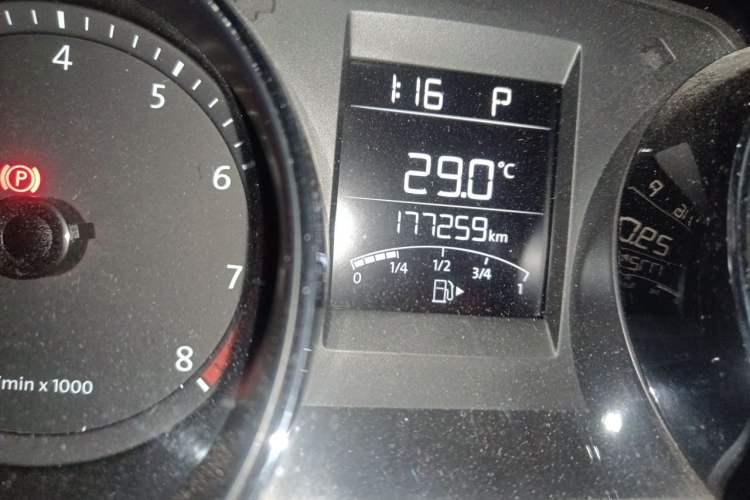 Used Volkswagen Bora 2014 1.6L Automatic Comfort Model Odometer Close Up