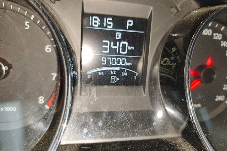 Used Volkswagen Bora 2014 1.6L Automatic Comfort Model Odometer Close Up