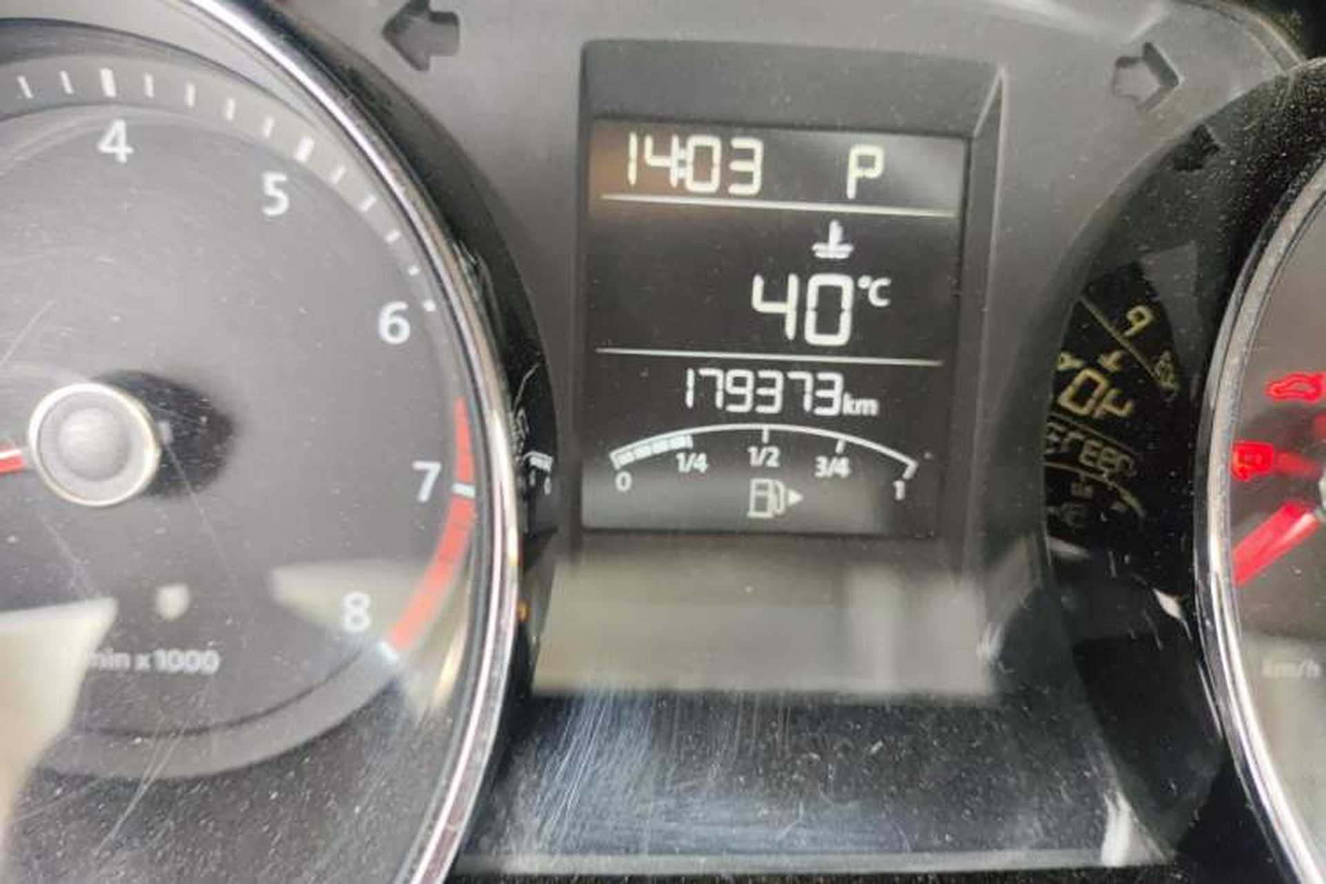Used Volkswagen Bora 2014 1.6L Automatic Comfort Model Odometer Close Up