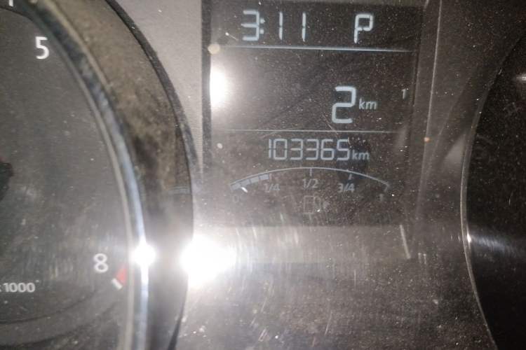 Used Volkswagen Bora 2014 1.6L Automatic Comfort Model Odometer Close Up