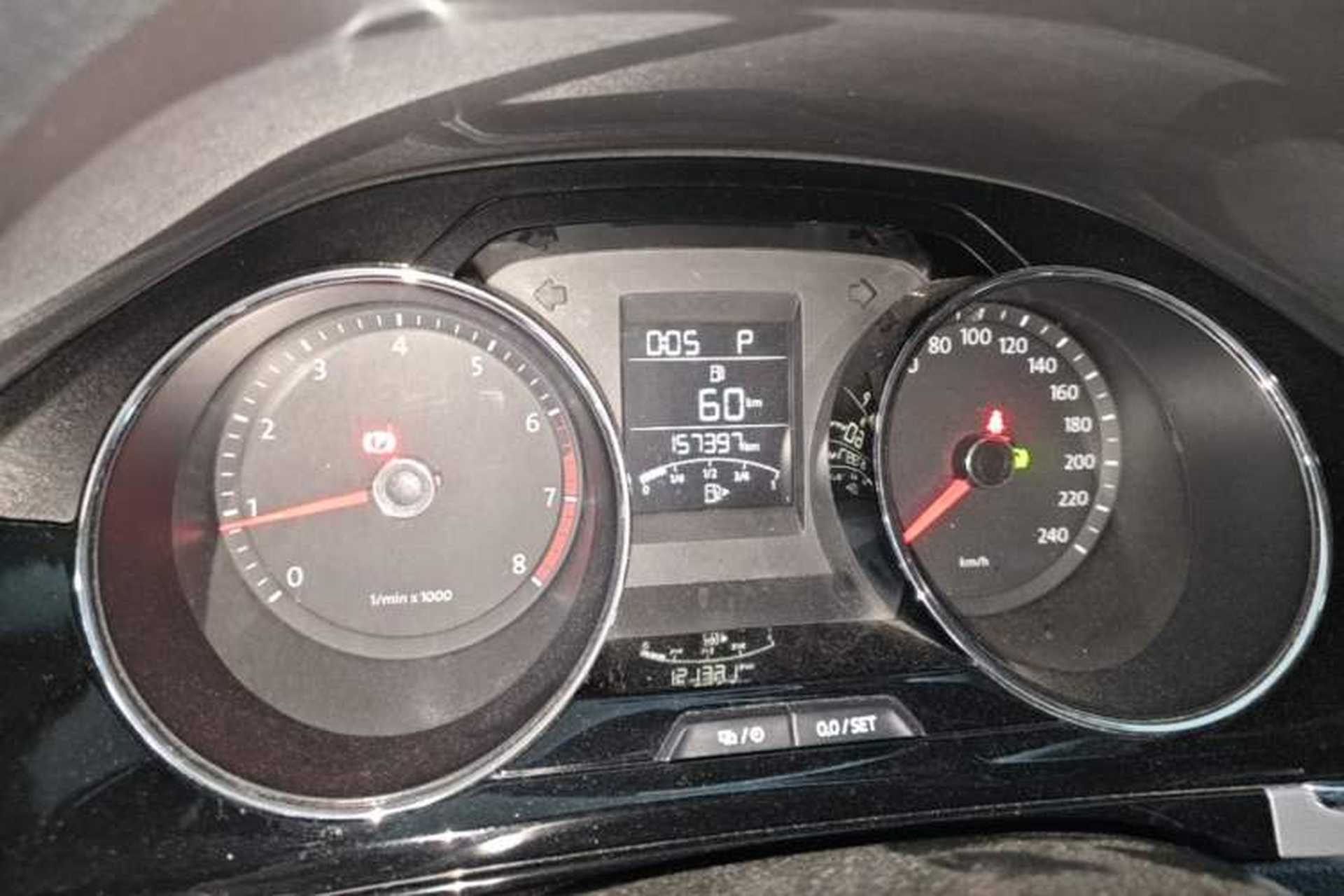 Used Volkswagen Bora 2014 1.6L Automatic Comfort Model Odometer Close Up