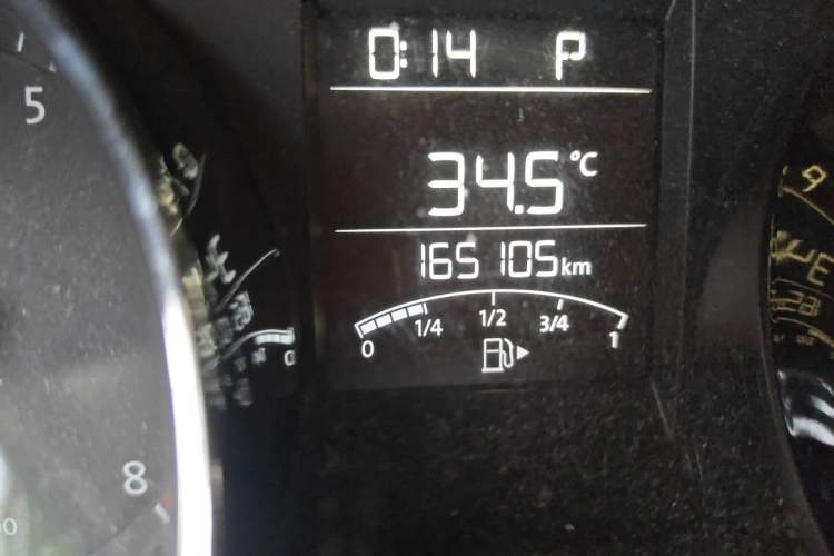 Used Volkswagen Bora 2014 1.6L Automatic Comfort Model Odometer Close Up