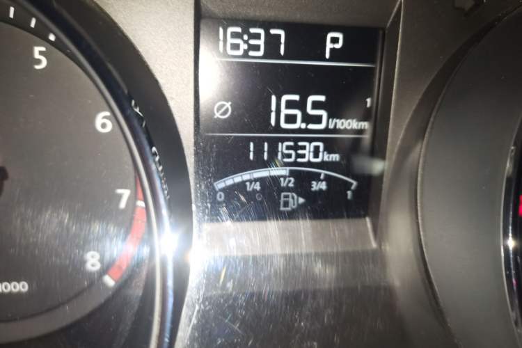 Used Volkswagen Bora 2015 Qihui Edition 1.6L Automatic Fashion Model Odometer Close Up