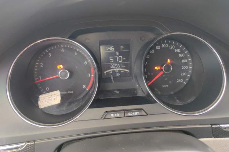 Used Volkswagen Bora 2015 Qihui Edition 1.6L Automatic Fashion Model Odometer Close Up