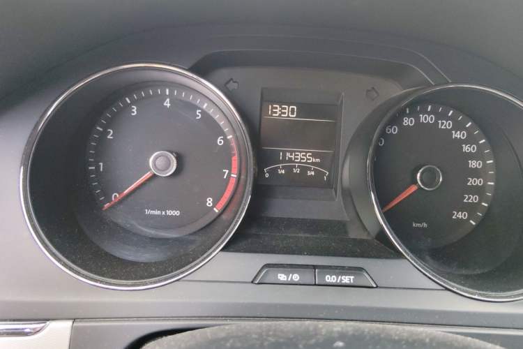 Used Volkswagen Bora 2015 Value Edition 1.6L Manual Fashionable Style Odometer Close Up