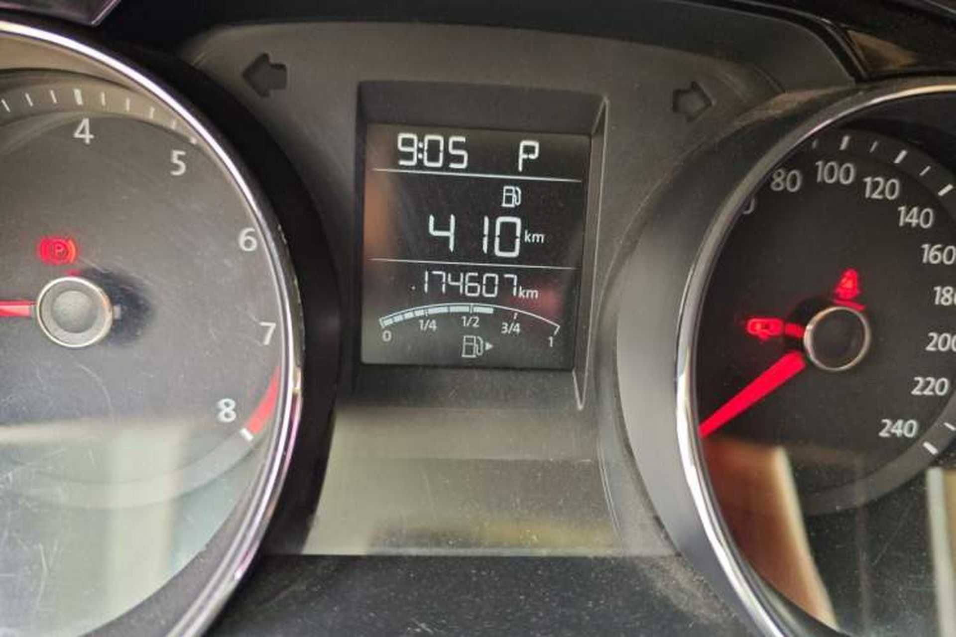 Used Volkswagen Bora 2016 1.6L Automatic Comfort Model Odometer Close Up
