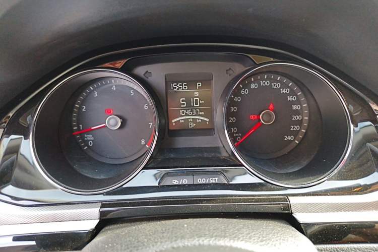 Used Volkswagen Bora 2016 1.6L Automatic Comfort Model Odometer Close Up