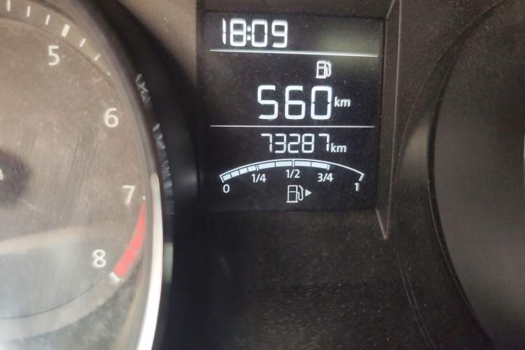 Used Volkswagen Bora 2016 1.6L Manual Comfort Model Odometer Close Up