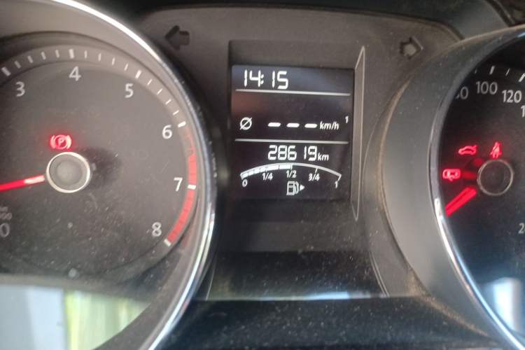 Used Volkswagen Bora 2017 1.6L Manual Comfort Model Odometer Close Up