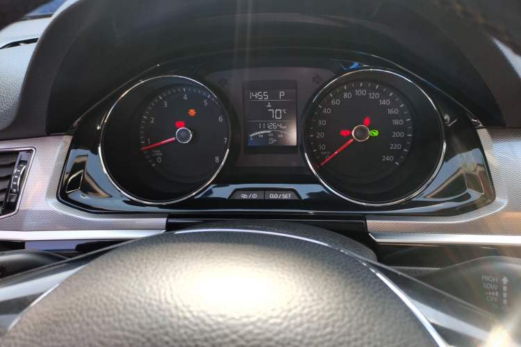 Used Volkswagen Bora 2017 1.6L Automatic Comfort Model Odometer Close Up